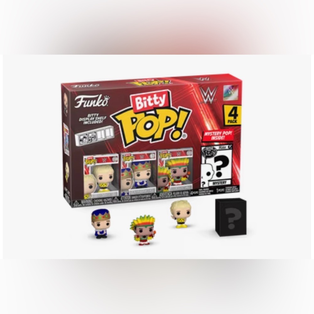 Funko Bitty Pop WWE 4pk with mystery chase pop Brand New